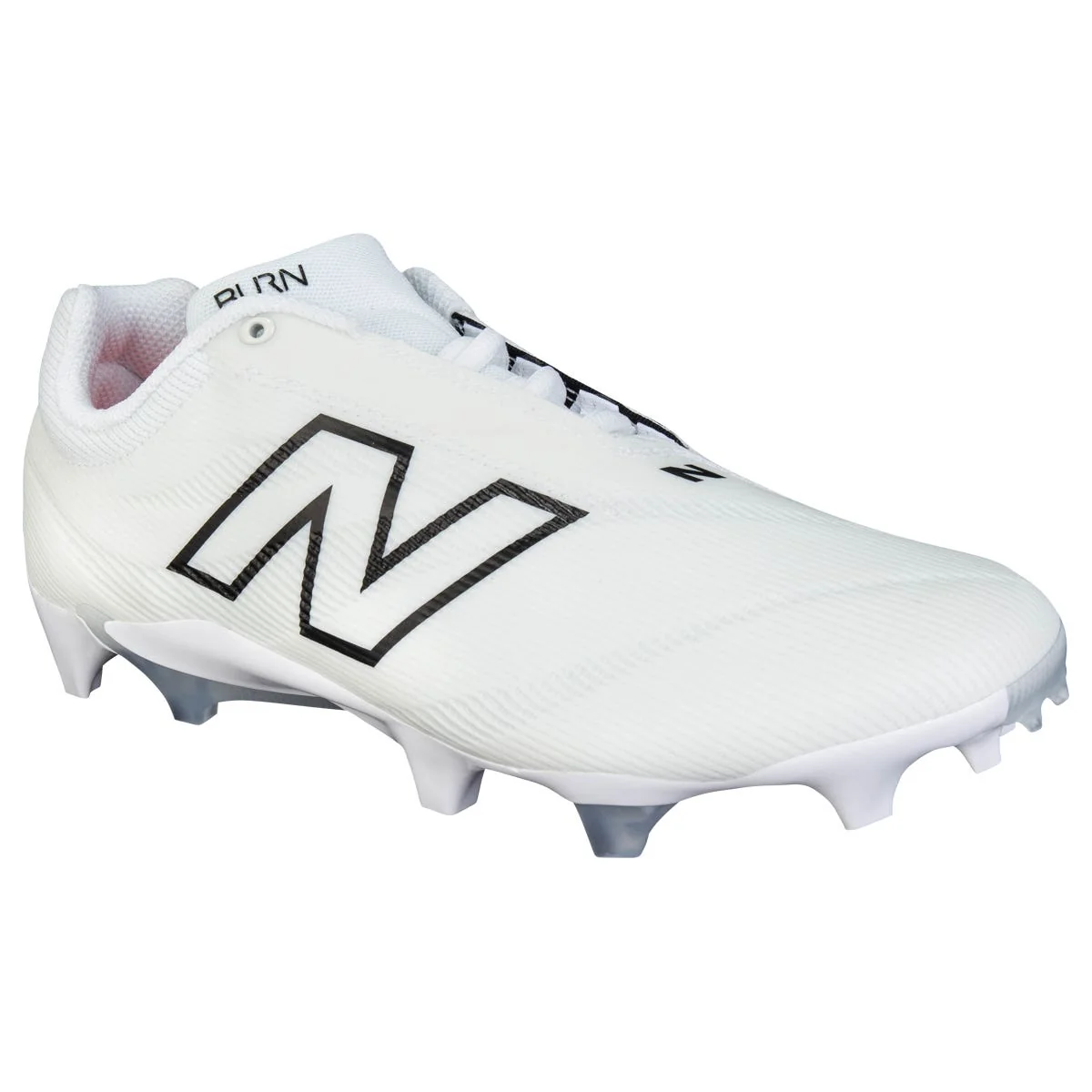 New Balance BurnX4 Low LX Men's Lacrosse Cleat in White/Gray