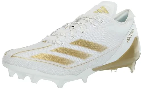 Adidas Men's Adizero 13.0, White/Gold Metallic/White, 12