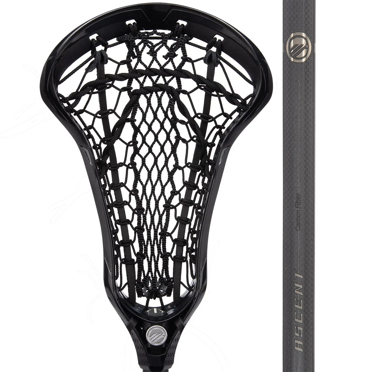 Maverik Ascent Women's Complete Lacrosse Stick Strung with a Mesh & Leather Runner - Ascent Shaft