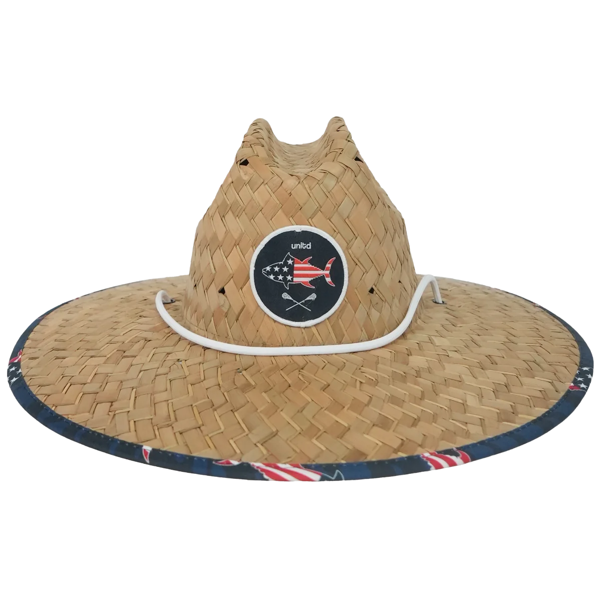 USA Lacrosse Straw Hat